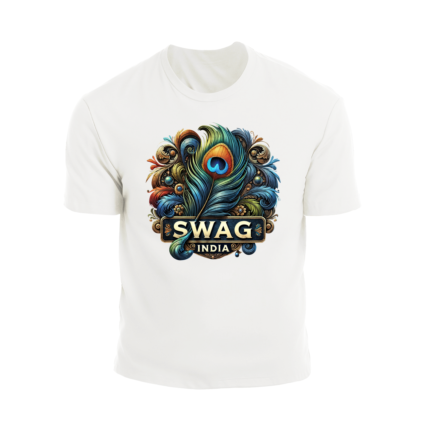 Peacock Feather Swag T-Shirt