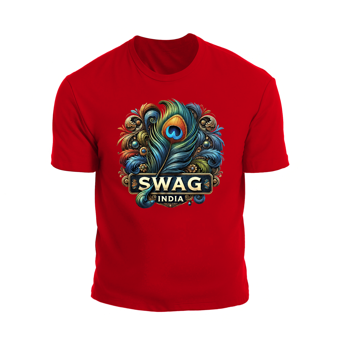 Peacock Feather Swag T-Shirt