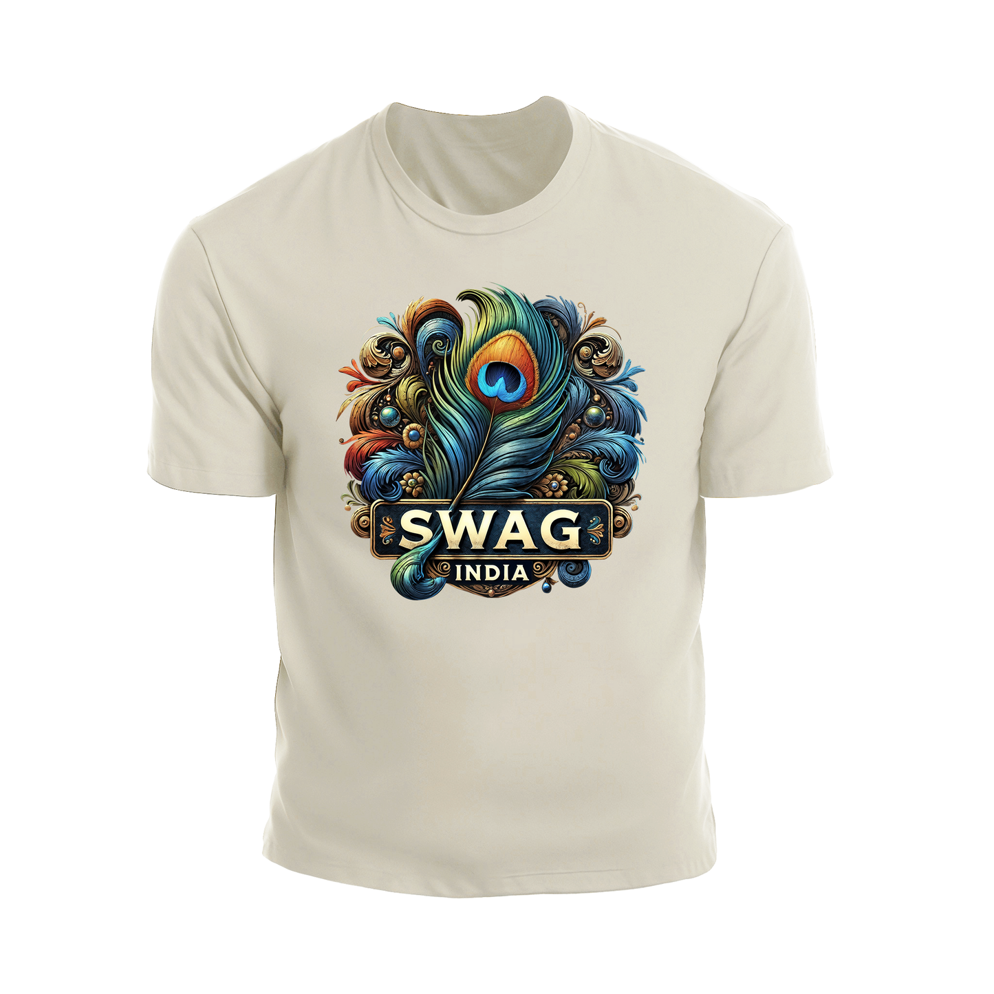 Peacock Feather Swag T-Shirt