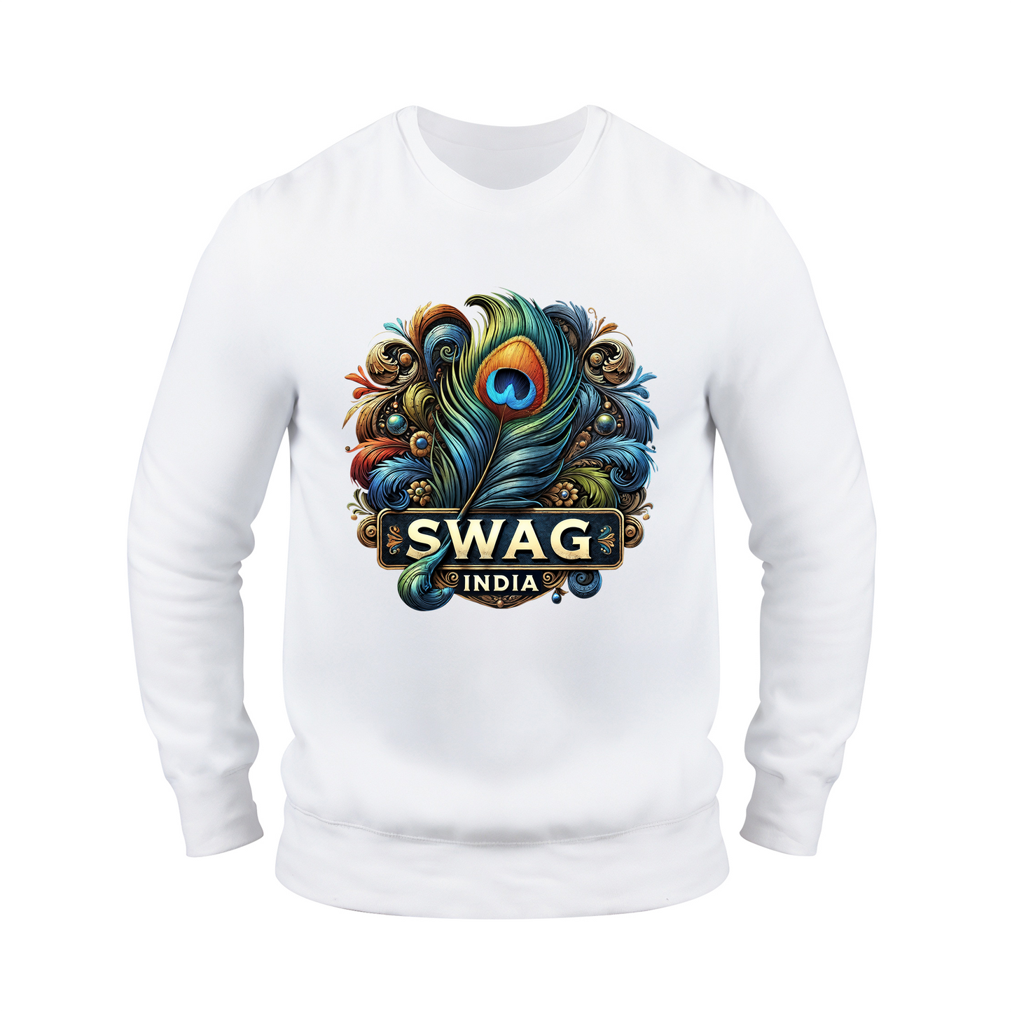 Peacock Feather Swag Sweatshirt