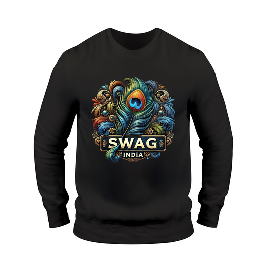 Peacock Feather Swag Sweatshirt
